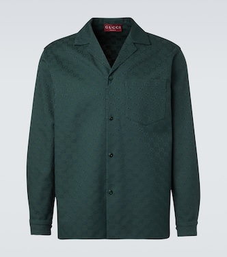 GG cotton-blend canvas shirt | Gucci