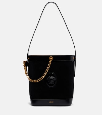 La Medusa suede shoulder bag | Versace