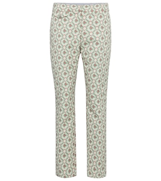 Floral low-rise straight pants | Rabanne