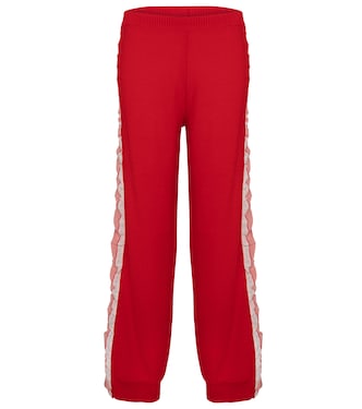 Silk-trimmed wool sweatpants | Stella McCartney