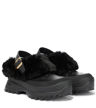Trace faux fur and rubber slippers | Stella McCartney