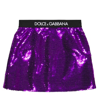 Rock mit Pailletten | Dolce&Gabbana Kids