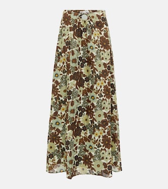 Constantine floral ramie maxi skirt | SIR
