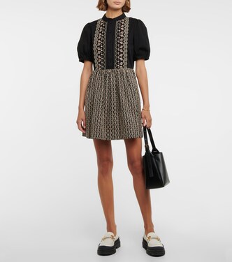 Besticktes Minikleid aus Baumwolle | See By Chloé
