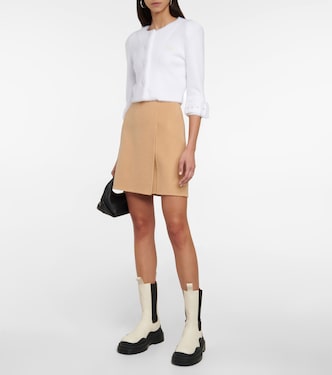 Wrap wool-blend miniskirt | Dorothee Schumacher