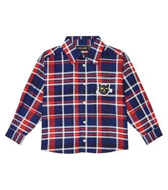 Chemise en coton à carreaux | Mini Rodini