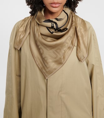 Foulard imprimé en soie | Burberry