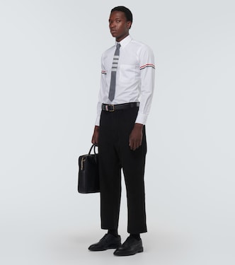 Pantalones rectos en pana de algodón | Thom Browne