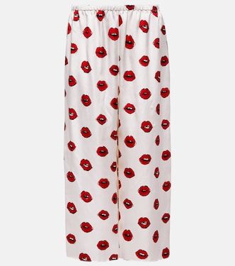 Bedruckte Hose Mindy aus Twill | Khaite