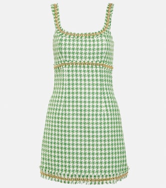 Cher houndstooth minidress | Rebecca Vallance