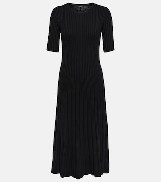 Abito midi in maglia a coste di lana | Joseph