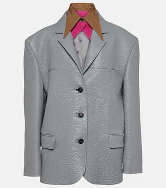 Veste oversize en cuir | Prada