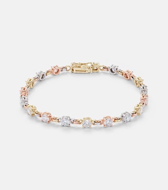 Aysa 18kt yellow, rose, and white gold tennis bracelet with diamonds | Spinelli Kilcollin