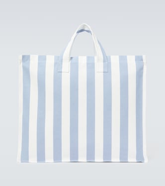 Borsa Large in canvas di cotone a righe | King & Tuckfield