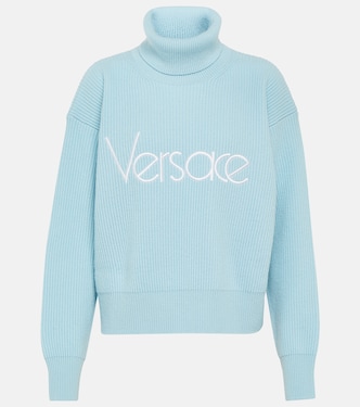 Jersey de cuello alto con logo | Versace