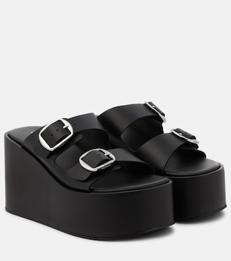 Leather platform sandals | Coperni