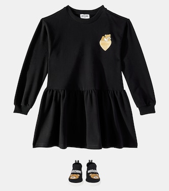 Abito Teddy Bear in misto cotone | Moschino Kids