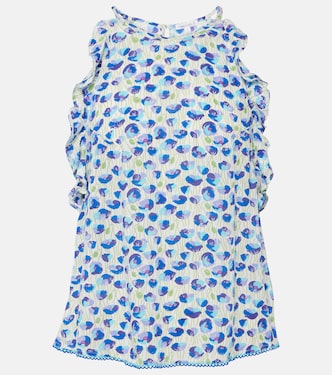 Alida printed ruffled top | Poupette St Barth
