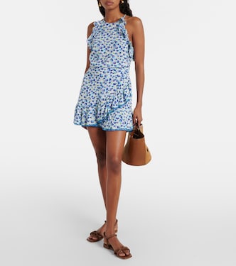 Alida printed ruffled top | Poupette St Barth