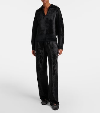 Pantaloni regular in velluto | Alaïa