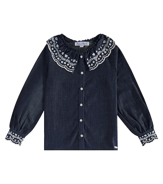 Embroidered denim shirt | Tartine et Chocolat