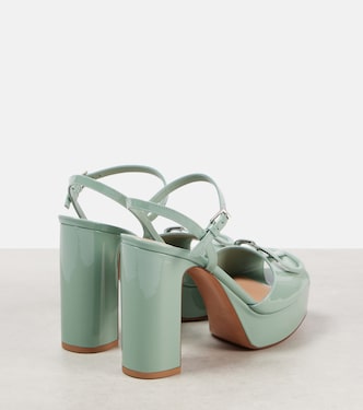 Sandalias con plataforma VLogo Signature de charol | Valentino Garavani