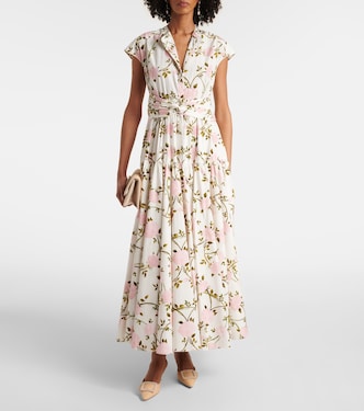Robe longue en coton à fleurs | Giambattista Valli