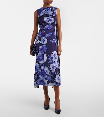 Draped floral cocktail dress | Erdem