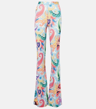 Pantaloni flared a vita alta con stampa | Etro