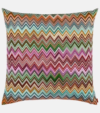 Jarris Zigzag Large cotton cushion | Missoni