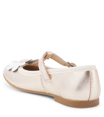 Ballerinas Dory Flo aus Metallic-Leder | Pom d'Api