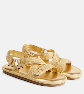 Lake Powell crochet-trimmed sandals | Valentino Garavani