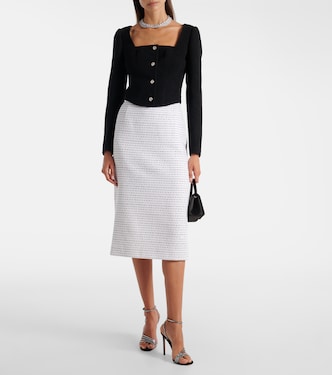 Sequined tweed midi skirt | Alessandra Rich