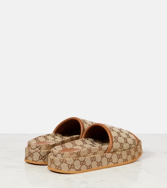 GG Canvas platform slides | Gucci