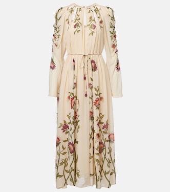 Vestido midi floral con aberturas | Farm Rio