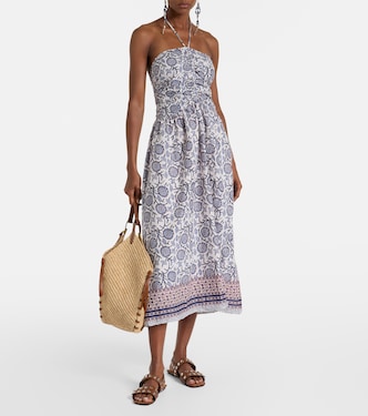 Abito midi in cotone con stampa floreale | Velvet
