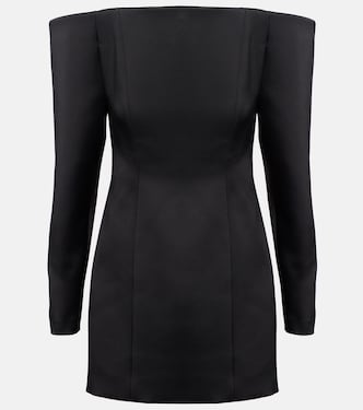 Off-shoulder satin minidress | Stella McCartney