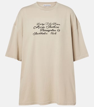 T-shirt in jersey di cotone con logo | Acne Studios