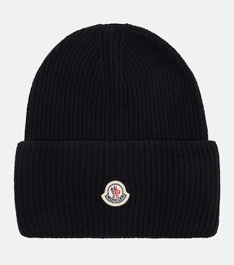 罗纹针织初剪羊毛便帽 | Moncler
