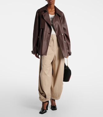 Pantalon ample en coton et soie | Loewe