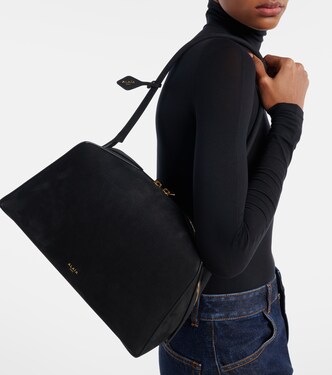 Le Bulldog Medium suede shoulder bag | Alaïa