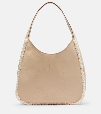 Teddy-trimmed shoulder bag | Stella McCartney