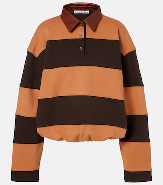 Folio striped cotton fleece sweatshirt | Acne Studios