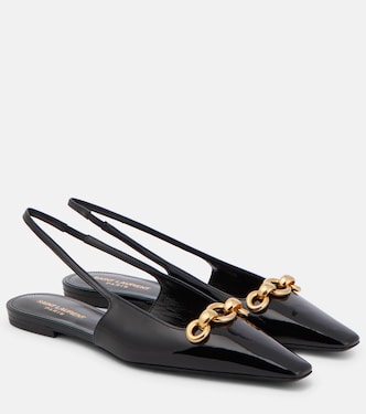 Slingback-Ballerinas Blade aus Lackleder | Saint Laurent