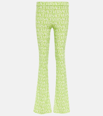 Pantalones flared de terciopelo | Versace