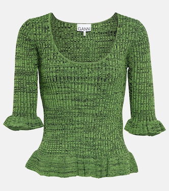 Pullover aus Rippstrick | Ganni