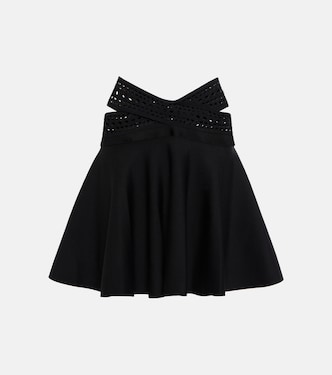 Minifalda Vienne de tiro alto | Alaïa