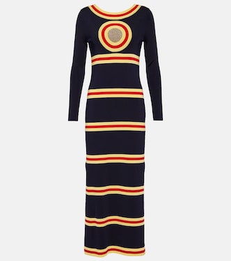 Robe longue rayée | Rabanne