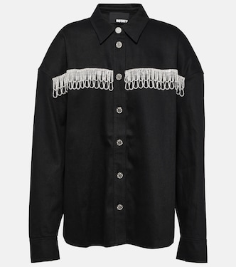 Verzierte Oversize-Jeansjacke | Rotate