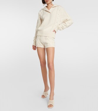 Shorts in cashmere a trecce | Magda Butrym